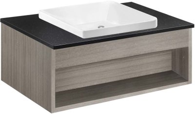 V00101 ตู้เก็บของใต้อ่างล้างหน้าแบบแขวนผนังสำหรับอ่าง Simply Modish C001017