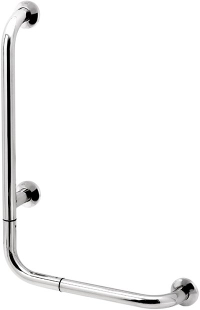 GB-3207-2-BLR ราวกันลื่น แบบตัว L (90 องศา) ความยาว 40x60 ซม. ⌀ 32 มม. ผิวเงา