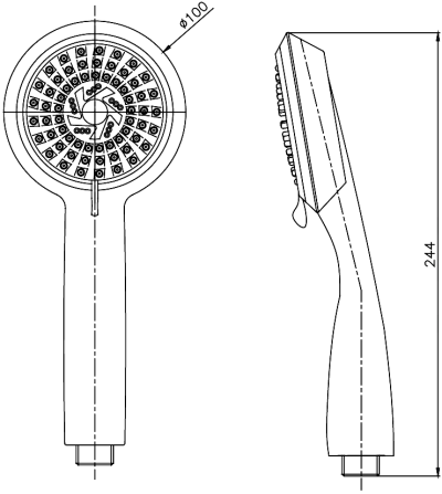 HS-3300 ฝักบัวอาบน้ำ แบบสายอ่อน 3 ฟังก์ชั่น