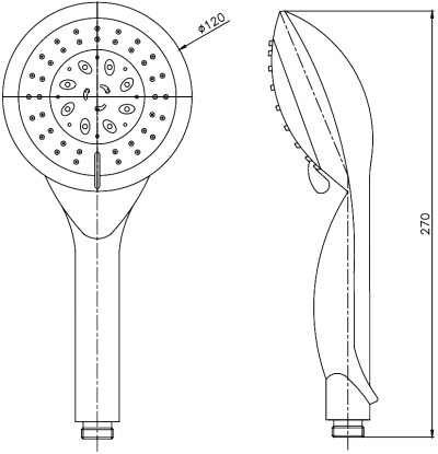 HS-5600 ฝักบัวอาบน้ำ แบบสายอ่อน 3 ฟังก์ชั่น