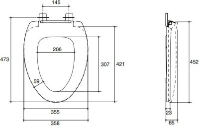 K-12445X-WK ฝารองนั่งชักโครก