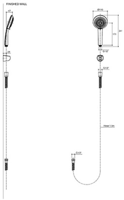 K-98947X-CP ชุดฝักบัวสายอ่อน 3 ระดับ รุ่น OVIA