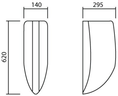MCA5700 แผงกั้นโถปัสสาวะชาย