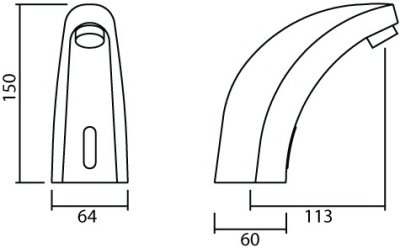 MF-109 ก๊อกอ่างล้างหน้า แบบเซ็นเซอร์