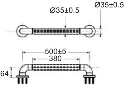 FFAS9409-000040BT0 ราวทรงตัว ยาว 50 ซม.