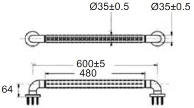 FFAS9410-000040BT0 ราวทรงตัว ยาว 60 ซม.