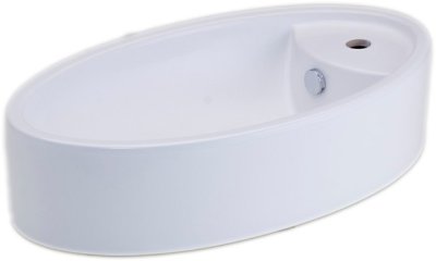 C00217 อ่างล้างหน้า แบบวางบนเคาน์เตอร์ รุ่น BUG 65 (สีขาว)