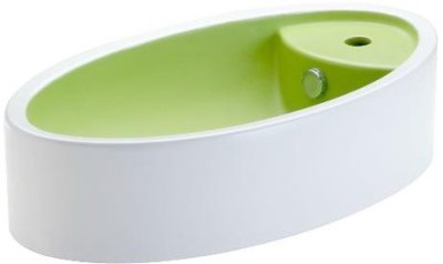 C0022(KW) อ่างล้างหน้า แบบวางบนเคาน์เตอร์ รุ่น BUG 90 (สีเขียวกีวี)