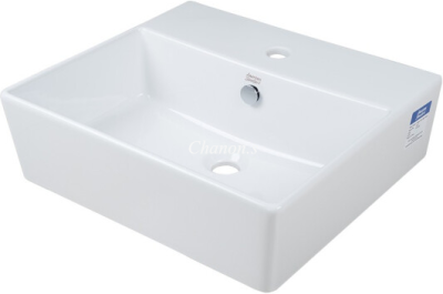 WP-F613-WT อ่างล้างหน้า แบบวางบนเคาน์เตอร์ รุ่น SQUARE THIN