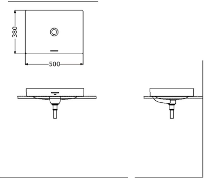LW4715R อ่างล้างหน้า แบบวางบนเคาน์เตอร์
