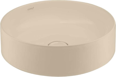 C00340MIR อ่างล้างหน้า แบบวางบนเคาน์เตอร์ รุ่น SENSATION ROUND สี MATTE BEIGE