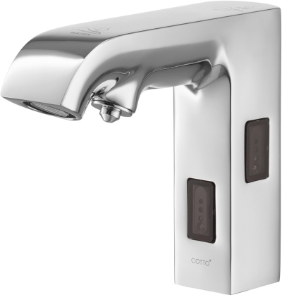 CT548AC ก๊อกเดี่ยวอ่างล้างหน้าอัตโนมัติพร้อมที่จ่ายสบู่(ใช้ไฟฟ้า)