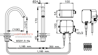 CT4907DC ก๊อกเดี่ยวอ่างล้างหน้าอัตโนมัติ(ใช้แบตเตอรี่)
