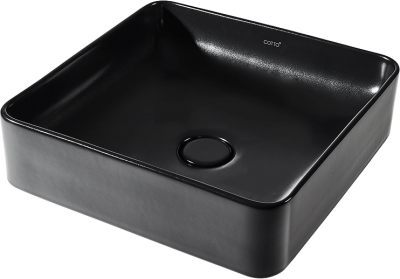 C00341MBK อ่างล้างหน้า แบบวางบนเคาน์เตอร์ รุ่น SENSATION SQUARE สี MATTE BLACK