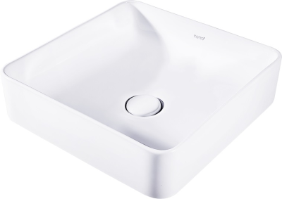 C00341MWH อ่างล้างหน้า แบบวางบนเคาน์เตอร์ รุ่น SENSATION SQUARE สี MATTE WHITE