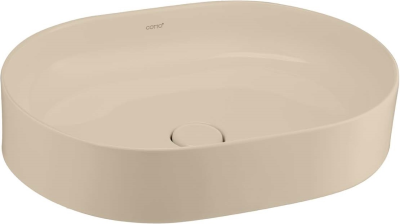 C00343MIR อ่างล้างหน้า แบบวางบนเคาน์เตอร์ รุ่น SENSATION CAPSULE สี MATTE BEIGE