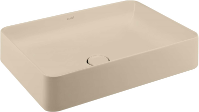C00342MIR อ่างล้างหน้า แบบวางบนเคาน์เตอร์ รุ่น SENSATION RECTANGLE สี MATTE BEIGE