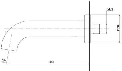 TBG11001T ชุดทางน้ำออกสำหรับอ่างอาบน้ำ
