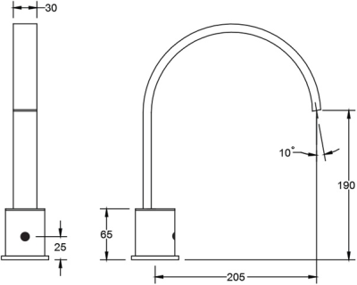 SA 3324 ก๊อกอ่างล้างหน้า แบบเซ็นเซอร์