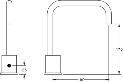 SA 3315 ก๊อกอ่างล้างหน้า แบบเซ็นเซอร์