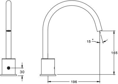 SA 3314 ก๊อกอ่างล้างหน้า แบบเซ็นเซอร์