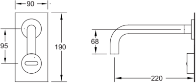  SA 3205 ก๊อกอ่างล้างหน้า แบบเซ็นเซอร์