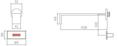  SA 3232 S ก๊อกอ่างล้างหน้า แบบเซ็นเซอร์