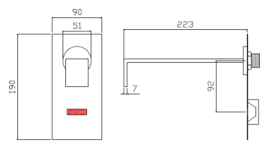 SA 3230 S ก๊อกอ่างล้างหน้า แบบเซ็นเซอร์