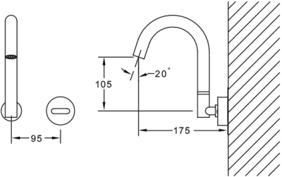SA 3223 T ก๊อกอ่างล้างหน้า แบบเซ็นเซอร์