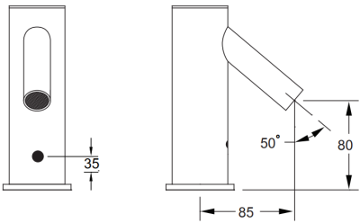 SA 3120 ก๊อกอ่างล้างหน้า แบบเซ็นเซอร์