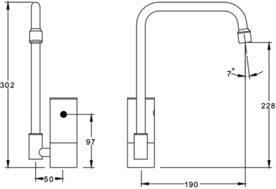 SA 3115 ก๊อกอ่างล้างหน้า แบบเซ็นเซอร์