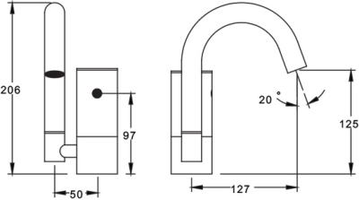 SA 3114 ก๊อกอ่างล้างหน้า แบบเซ็นเซอร์