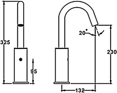 SA 3110-05 ก๊อกอ่างล้างหน้า แบบเซ็นเซอร์