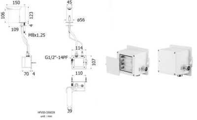 HFVSS-200039 ก๊อกเดี่ยวอ่างล้างหน้า แบบเซ็นเซอร์ รุ่น VILLA