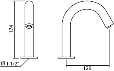 MF-1503/S ก๊อกอ่างล้างหน้า แบบเซ็นเซอร์