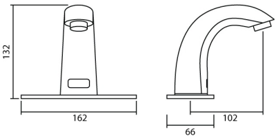 MF-101 ก๊อกอ่างล้างหน้า แบบเซ็นเซอร์