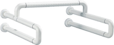 KB-01-836-AB(D) ราวทรงตัวคู่สำหรับโถปัสสาวะชายแบบติดผนัง ขนาด 60x60x19.8 ซม. (Ø 35 มม.)(เคลือบผิว ABS)