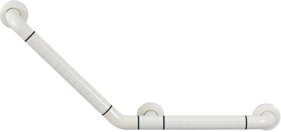 KB-17-854-AB(V) ราวทรงตัว รูปตัววี ขนาด 30x30 ซม. (Ø 35 มม.)(เคลือบผิว ABS)