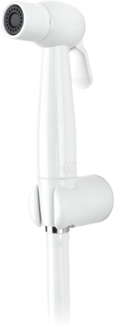 FXHOY-0013WZ ชุดฉีดชำระทรงกลมสีขาว+สาย+ที่เสียบพลาสติก รุ่น TWO TONE