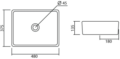 MC065 อ่างล้างหน้า แบบวางบนเคาน์เตอร์