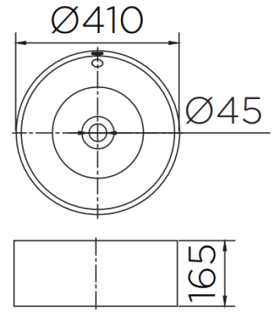ECW-01-200F-11 อ่างล้างหน้า แบบวางบนเคาน์เตอร์