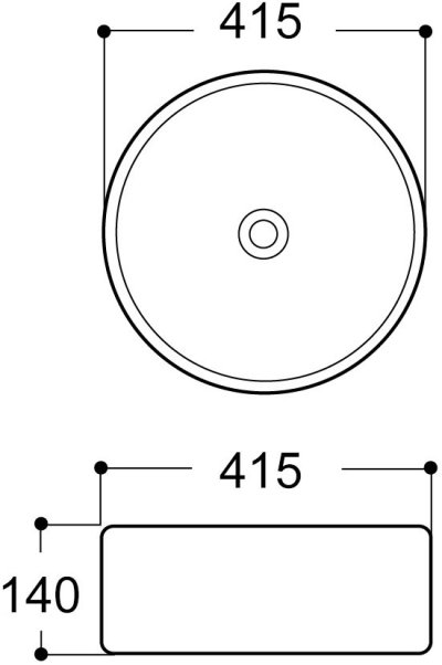 J 5444WH-42 อ่างล้างหน้า แบบวางบนเคาน์เตอร์