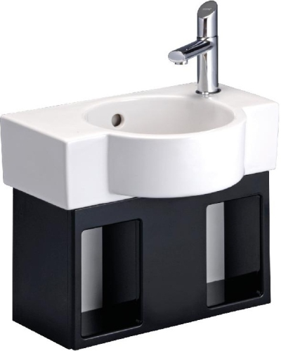 V0147 เคาน์เตอร์อ่างล้างหน้าแบบแขวนผนัง สำหรับอ่าง C00547 ผลิตจากวัสดุป้องกันน้ำ 100% 415 x 185 x 240 มม. 