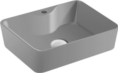 AQ GREY-MT อ่างล้างหน้าแบบวางบนเคาน์เตอร์ MATT GREY