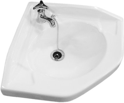 6218-WT อ่างล้างหน้า แบบแขวนผนัง เข้ามุม