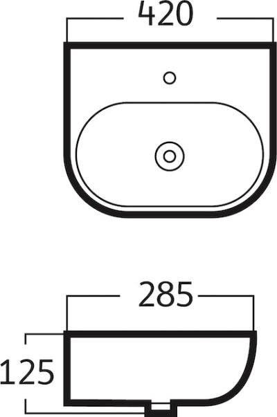AQ 72272 อ่างล้างหน้า แบบแขวนผนัง