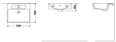 L710CDX2 อ่างล้างหน้า แบบแขวนผนัง