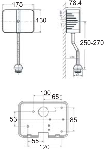 A-8609-000-50 ฟลัชวาล์ว แบบเซ็นเซอร์ สำหรับโถปัสสาวะชาย รุ่น SENSEFLOW