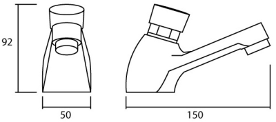 MGS-1116 ก๊อกเดี่ยวอ่างล้างหน้า แบบปิดอัตโนมัติ