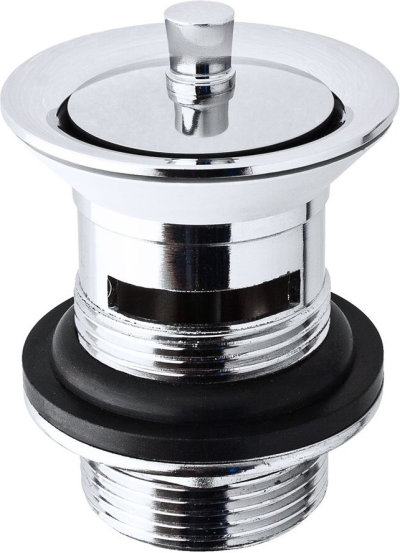 HLA01-LA001 สะดืออ่างน้ำล้นมีรู (แบบดึงล็อค)